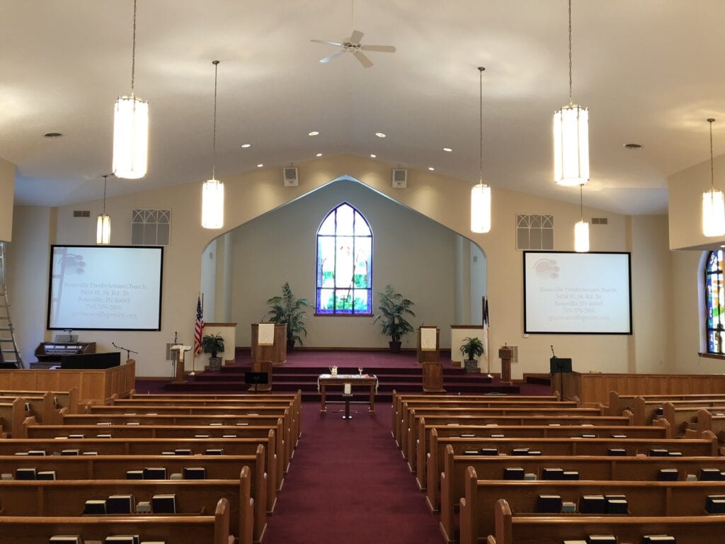 Rossville Presbyterian Church A/V setup