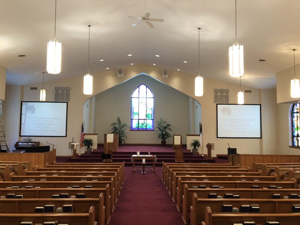 Rossville Presbyterian Church A/V setup
