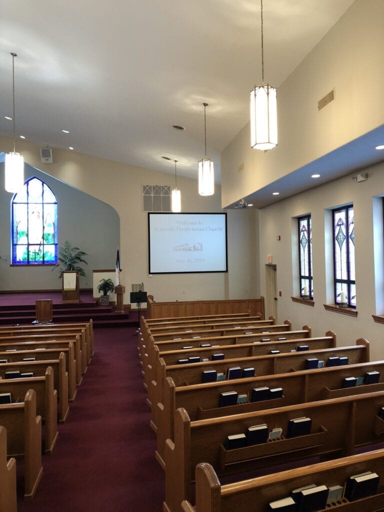Rossville Presbyterian Church A/V setup