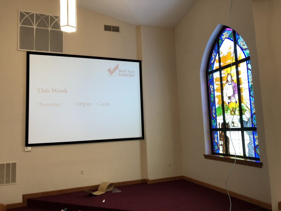Rossville Presbyterian Church A/V setup